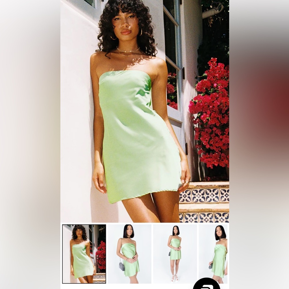 Jasmyn Mini Dress Green - US 4 / Green